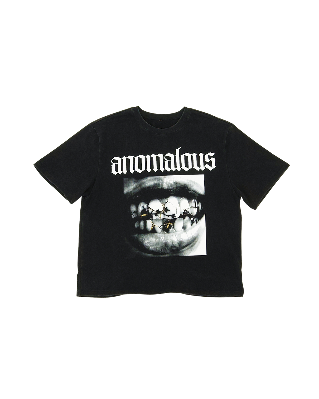 Anomalous Cracked Smile tee - Kintsugi-inspired graphic streetwear Perth