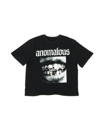 Anomalous Cracked Smile tee - Kintsugi-inspired graphic streetwear Perth