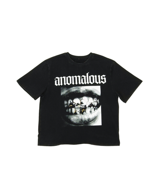 Anomalous Cracked Smile tee - Kintsugi-inspired graphic streetwear Perth