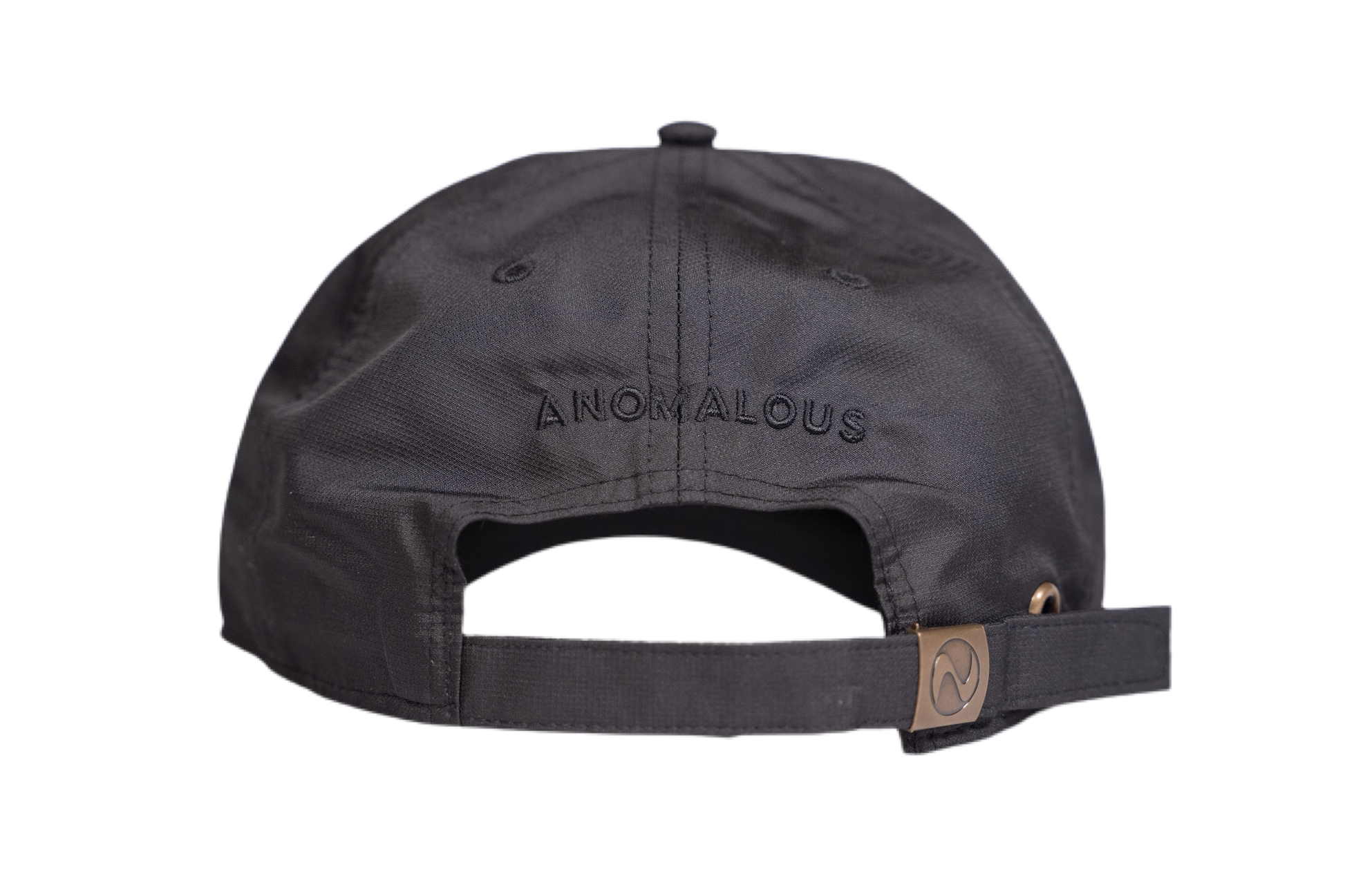 Anomalous black cap back view - adjustable streetwear hat