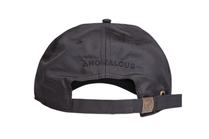 Anomalous black cap back view - adjustable streetwear hat